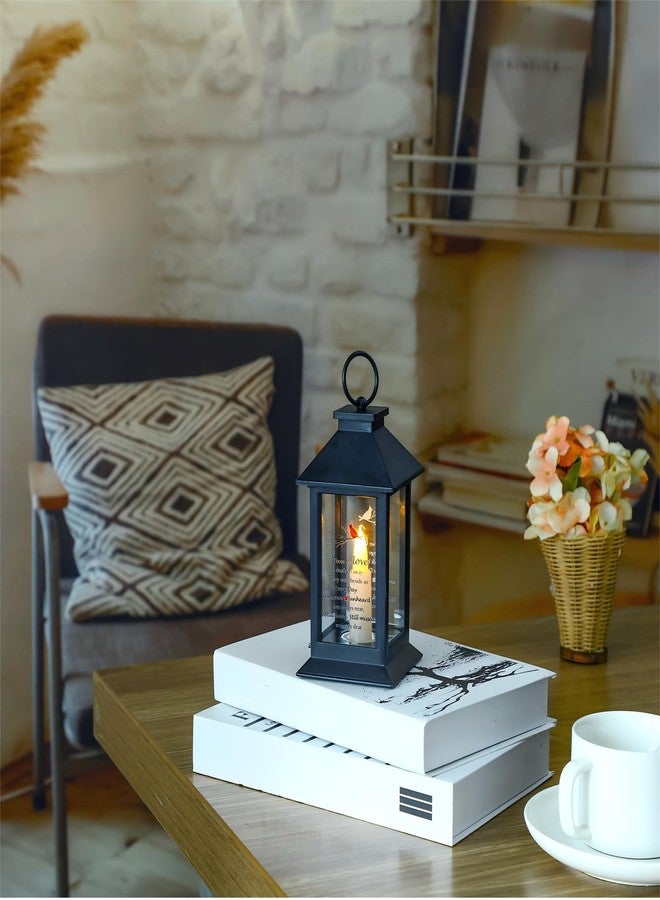 Kingdder 3 Pieces Sympathy Gift Funeral Cardinal Lantern Memorial Gifts Memorial Lantern with Flickering Led Candle Black Bereavement Gifts in Memory of Loved One Gifts for Loss Mom Mother Dad Father Husband - Image 3