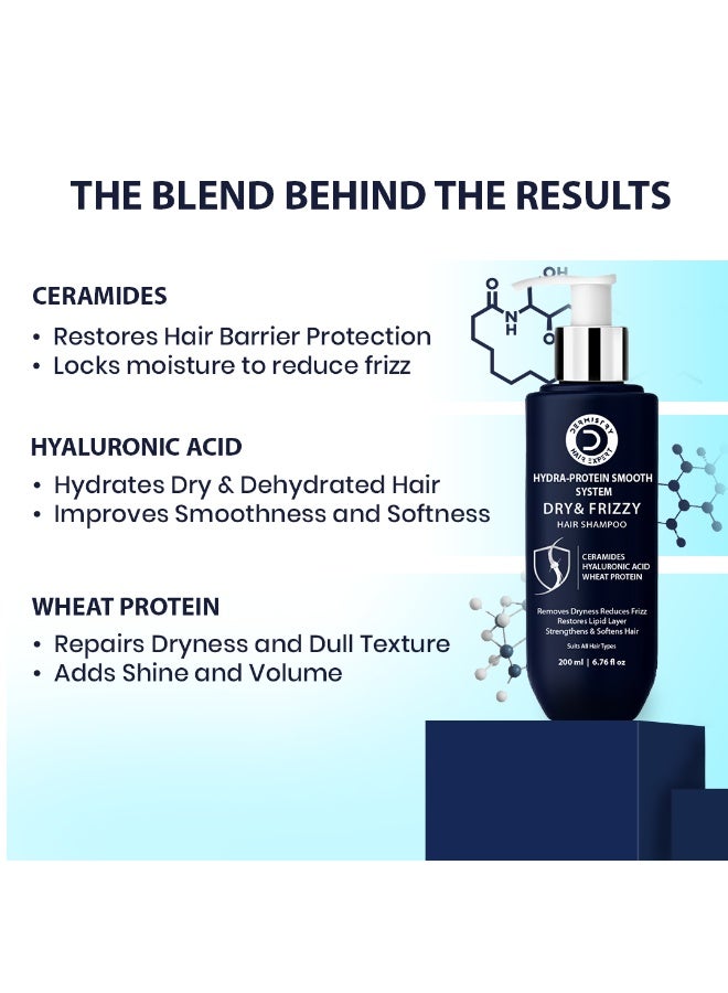 DERMISTRY Hydra-Protein Smooth Shampoo & Serum Set for All Hair Types - Image 2