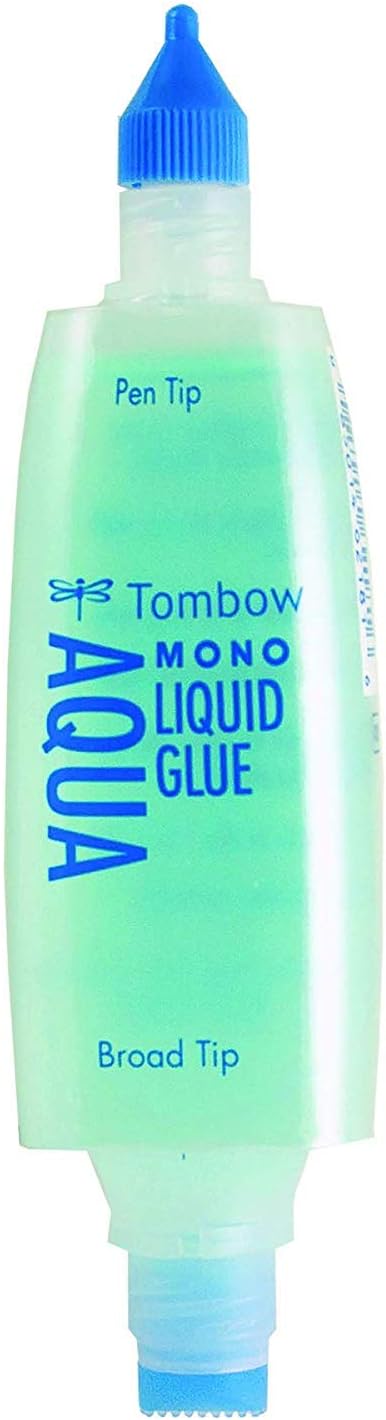 Tombow Tombow 52180 MONO Aqua Liquid Glue 169 Ounce 1Pack Dual Tip Dispenser for Precise to Full Coverage Application that Dries Clear 3Pack - Image 2