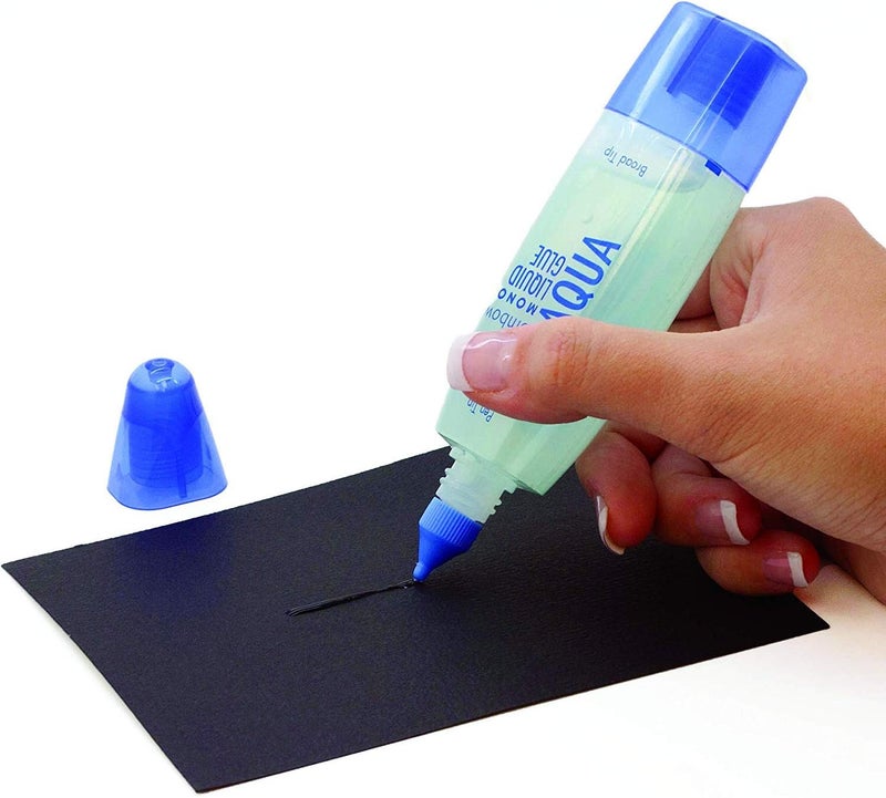 Tombow Tombow 52180 MONO Aqua Liquid Glue 169 Ounce 1Pack Dual Tip Dispenser for Precise to Full Coverage Application that Dries Clear 3Pack - Image 3