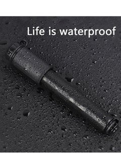 Y&D Mini Bicycle Pump, Portable Tire Valve Pump High Pressure Small Waterproof Air Hose Aluminum Alloy Inflator with for Inflatable Balls Toys Mountain Bike (black)  - Image 3