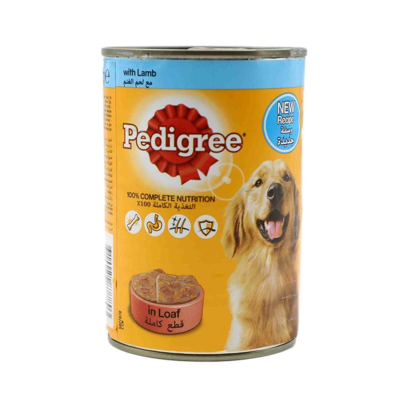 Pedigree Lamb in Loaf Wet Dog Food 400g