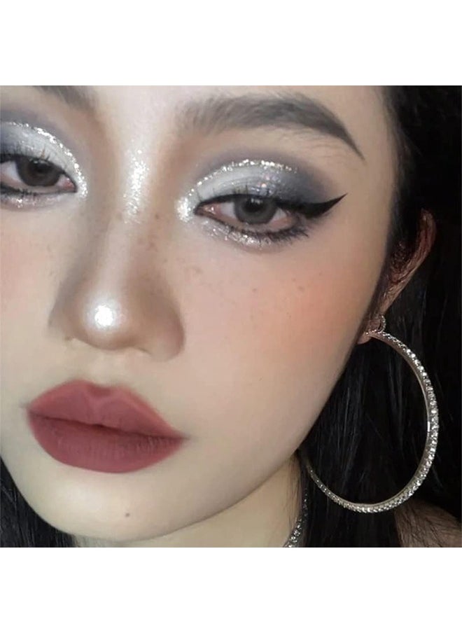 COLOR VIBES 9 Color Black Grey Cool Toned Eyeshadow Palette, Multi Color Eyes Palette Professional Makeup, Glitter Matte Natural Neutral Colorful Eyeshadow Waterproof Long Lasting Natural Mixing Pigment Makeup  - Image 5