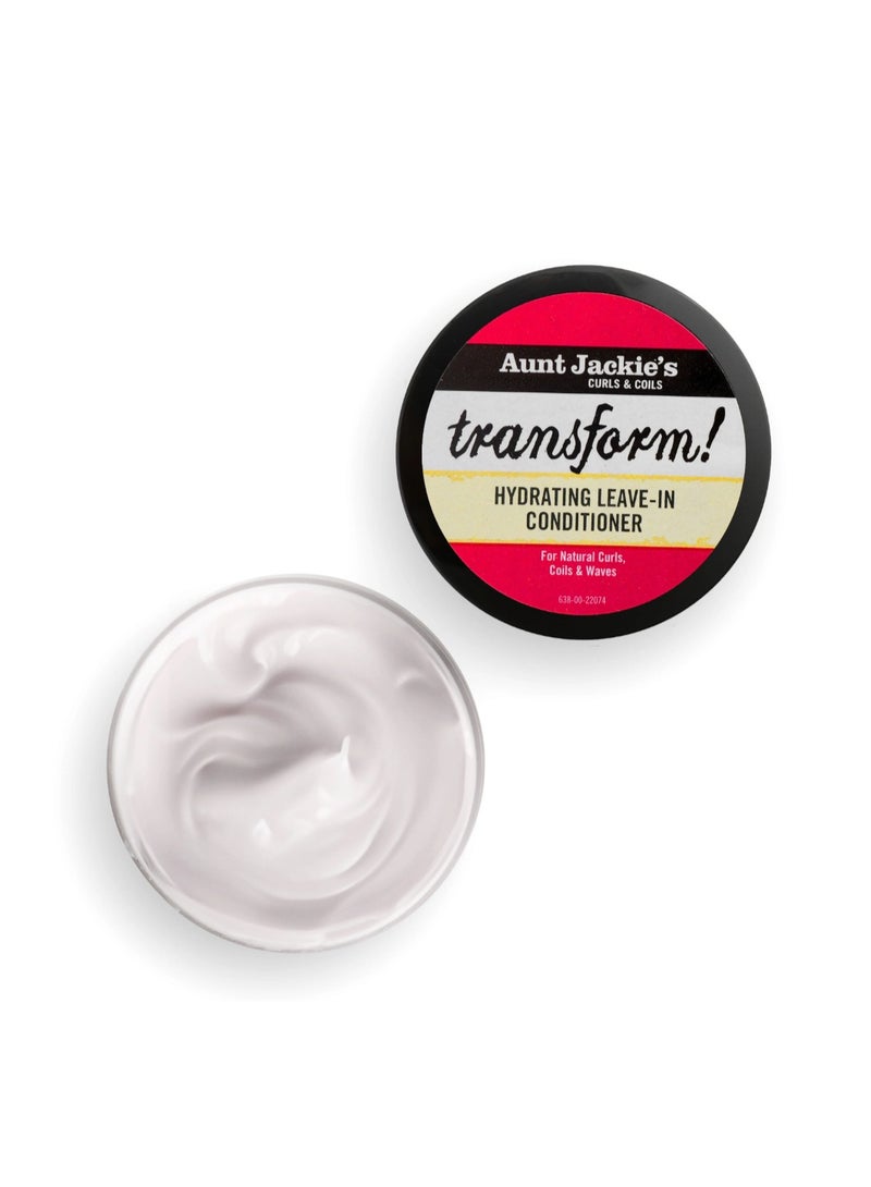 Aunt Jackie's Curls and Coils Transform Hydrating Leave-In Creme Conditioner for All Hair Types and Textures, 426 G - Image 4