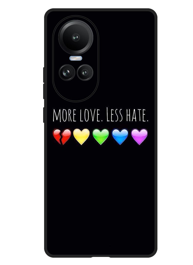 Theodor Protective Case Anti Scratch Shock Proof Bumper Cover For Oppo Reno 10/10 Pro More Love Less Hate  - Image 1