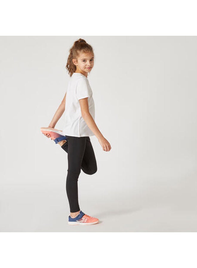 Domyos Girls' Basic Cotton Leggings - Image 1