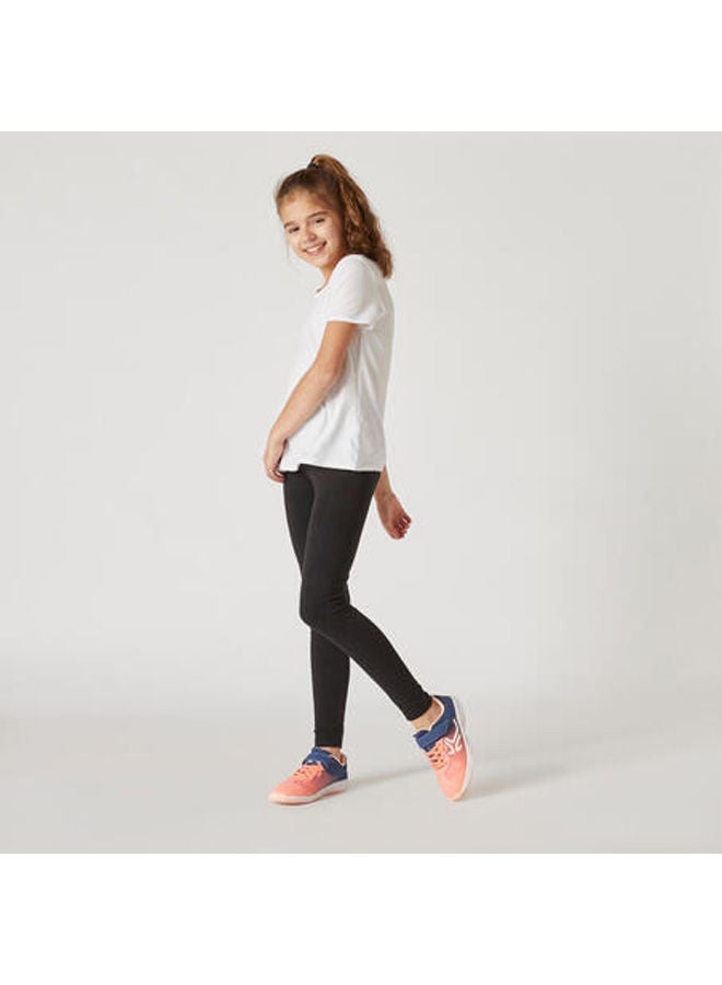 Domyos Girls' Basic Cotton Leggings - Image 2