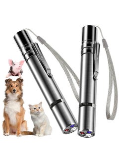 Antye 2Pack Laser Pointer For Cats, Dog Kitten Toy, Toys For Indoor Cats, Red Dot Led Light Pointer Interactive Toys For Indoor Dogs Cats, Usb Charging, 7 Switchable Patterns  - Image 1