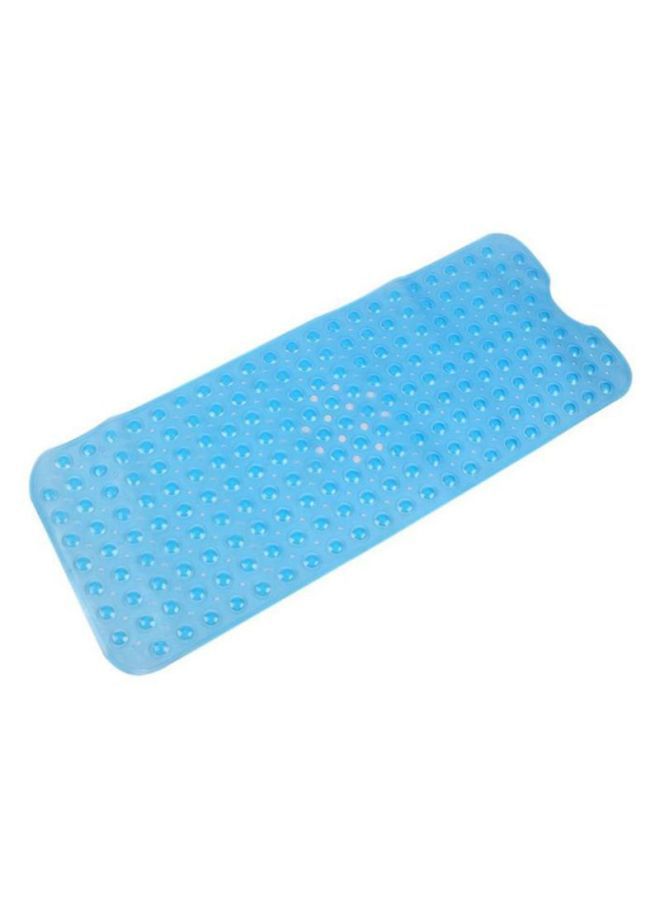 NIBEMINENT Anti Slip Suction Cup Bath Mat Blue 100x0.5x40cm