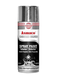 Asmaco Spray Paint Chrome Silver Glossy 400ml 