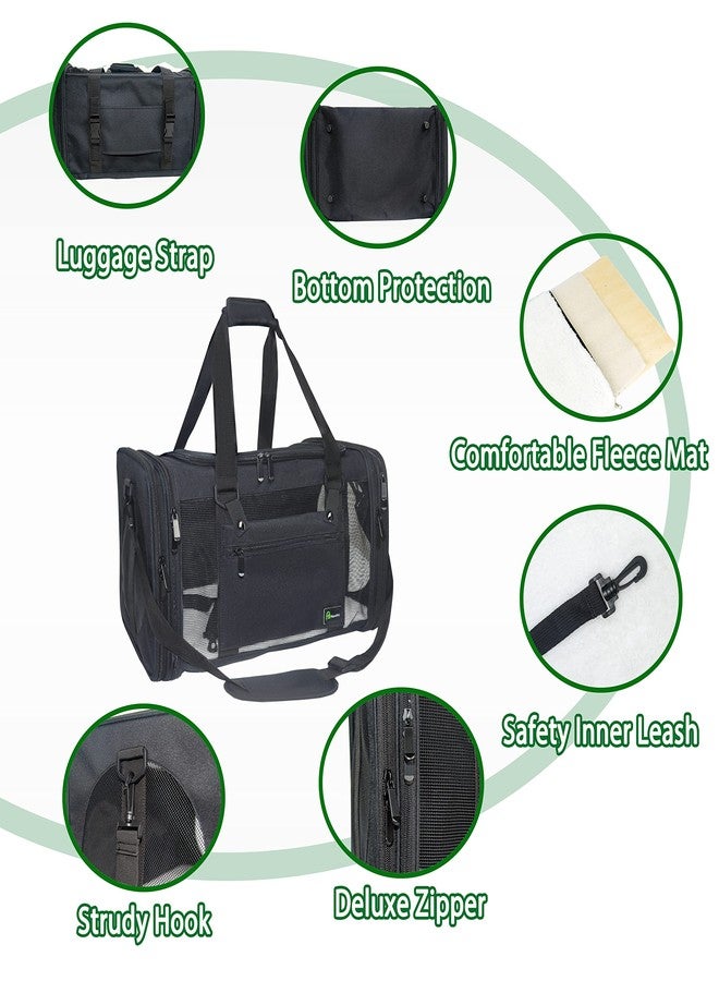 NextFri Soft-Sided Pet Carrier for Cats Small Dogs of 15 Lbs Medium Black - Image 5