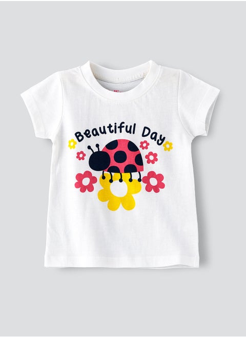 Basic round neck graphic t-shirt