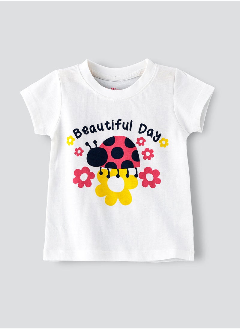 Jelliene Basic round neck graphic t-shirt  - Image 1