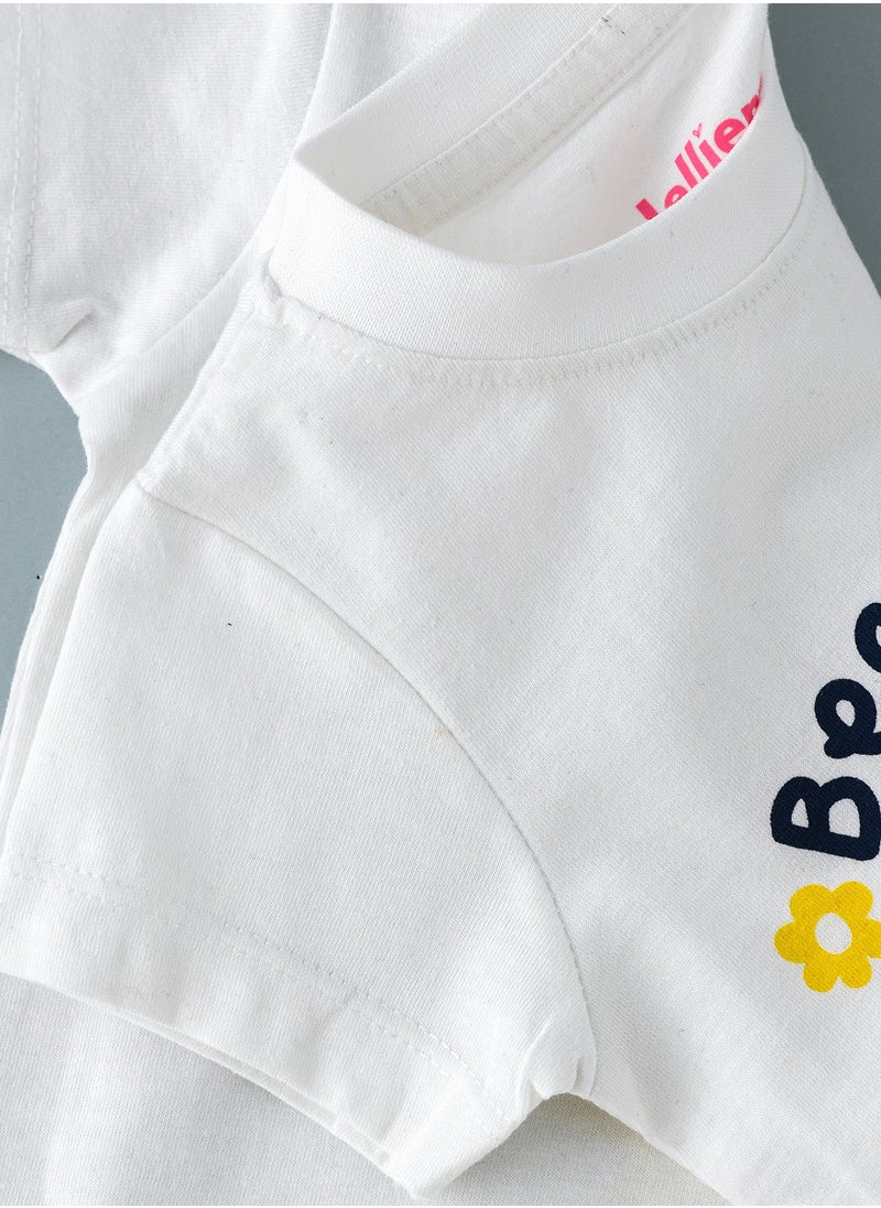Jelliene Basic round neck graphic t-shirt  - Image 4