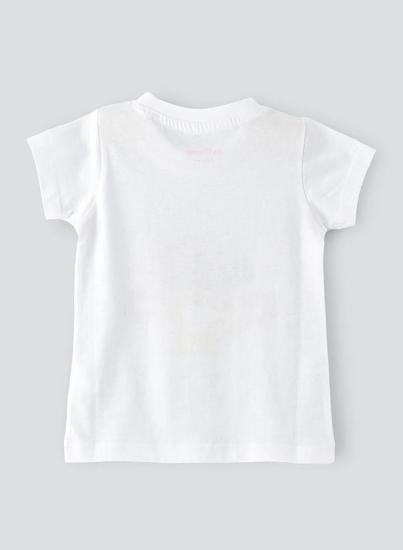 Jelliene Basic round neck graphic t-shirt