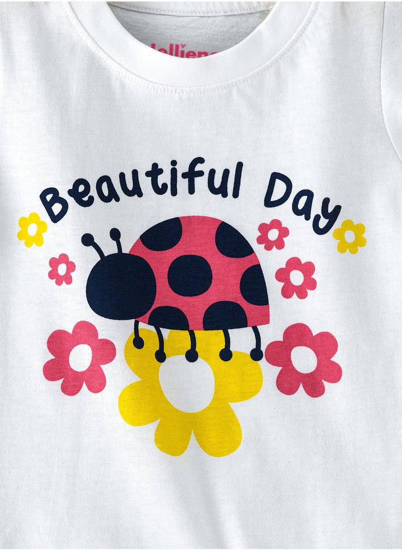 Jelliene Basic round neck graphic t-shirt  - Image 3