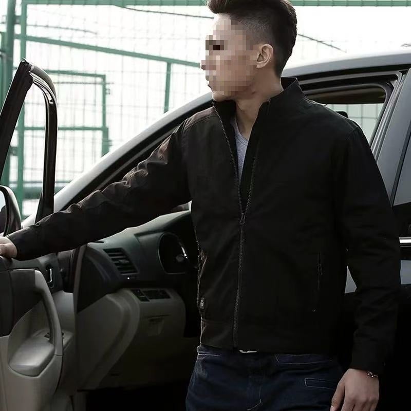 Outdoor Solid Color Men'S Work Jacket Casual American Retro Clothing Jacket Wear-Resistant - Image 3