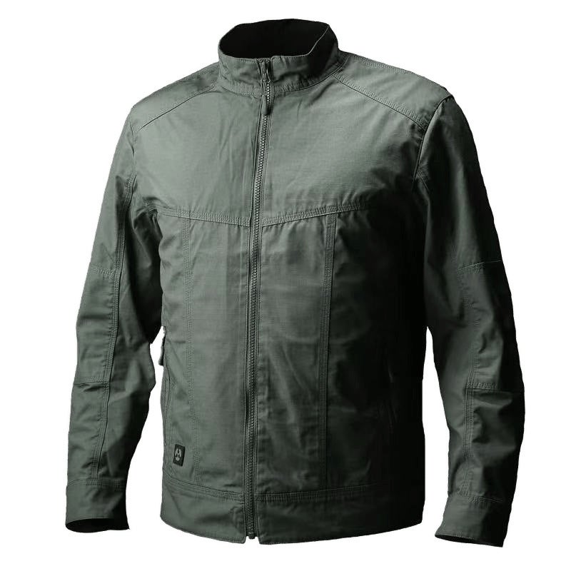 Outdoor Solid Color Men'S Work Jacket Casual American Retro Clothing Jacket Wear-Resistant - Image 5