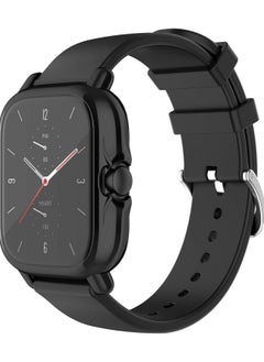 Case Cover For Amazfit GTS 2/GTS 2e/GTS 3 Protective Soft TPU Case Cover Screen Protector Smart Watch (Black)