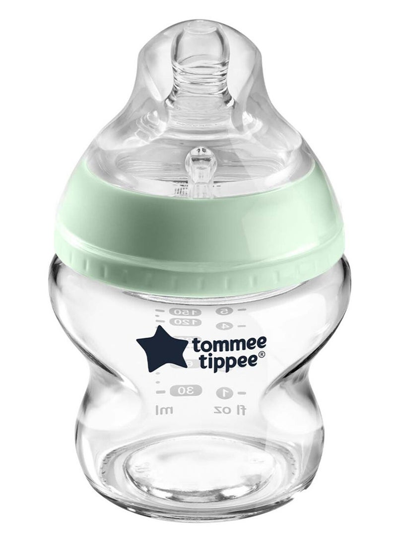 tommee tippee Pack Of 1 Closer To Nature Glass Feeding Bottle 0 Months+ 150  ml - Assorted - Image 2