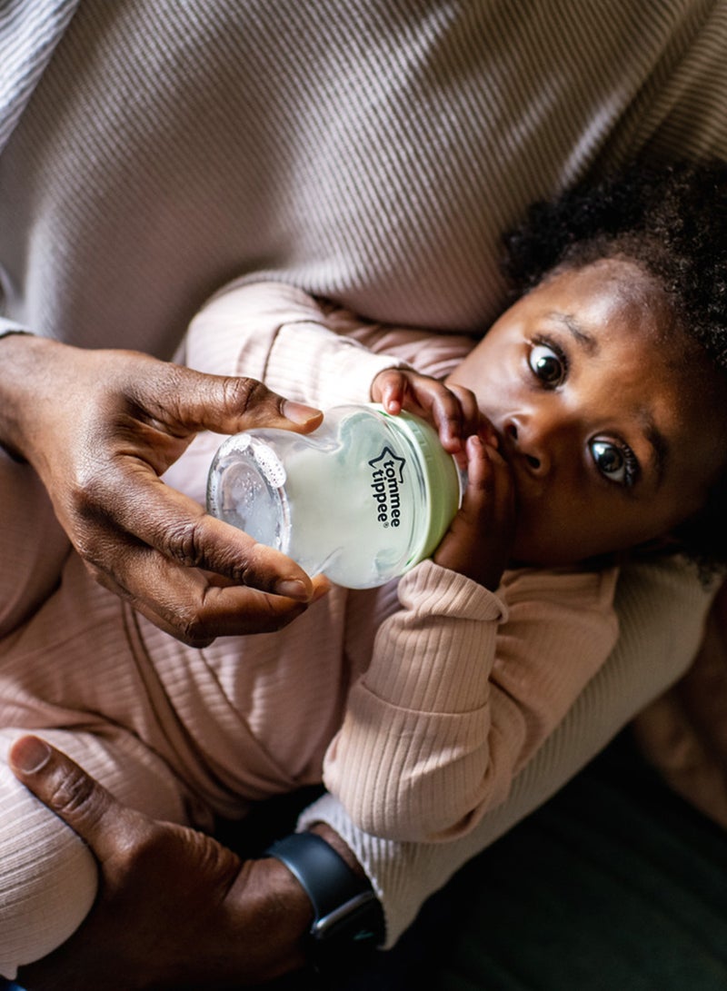 tommee tippee Pack Of 1 Closer To Nature Glass Feeding Bottle 0 Months+ 150  ml - Assorted - Image 4