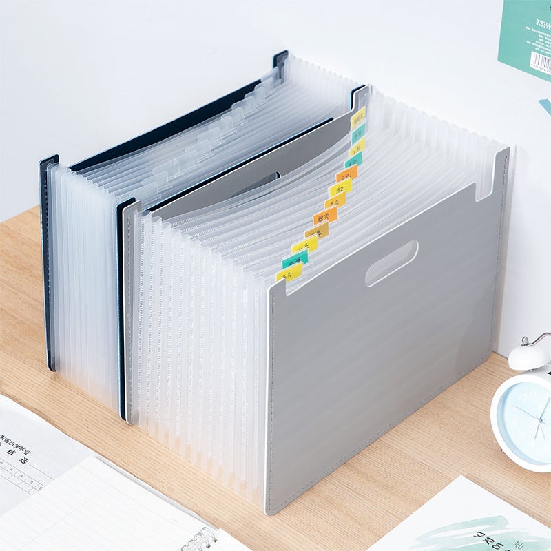 Deli 63951 63952 Organ Bag Folder Multi-Layer A4 Storage Bag Insert Storage Box For Vertical Office Use - Image 2