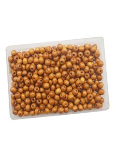 eshoppee eshoppee 100 gm 7 mm Brown Color Round Shape Wooden Beads for Art & Crafts for Jewellery Making Material (7)  - Image 1