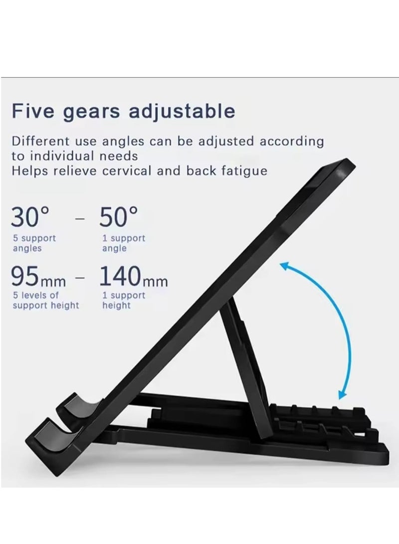 EONLINE Ergonomic Portable Laptop Stand Pad for Students, Office Workers, Gamers, Designers, and Travelers - Adjustable Lightweight Foldable Riser, Desk Holder with Cooling Pad for Home, Bed, and Work  - Image 4
