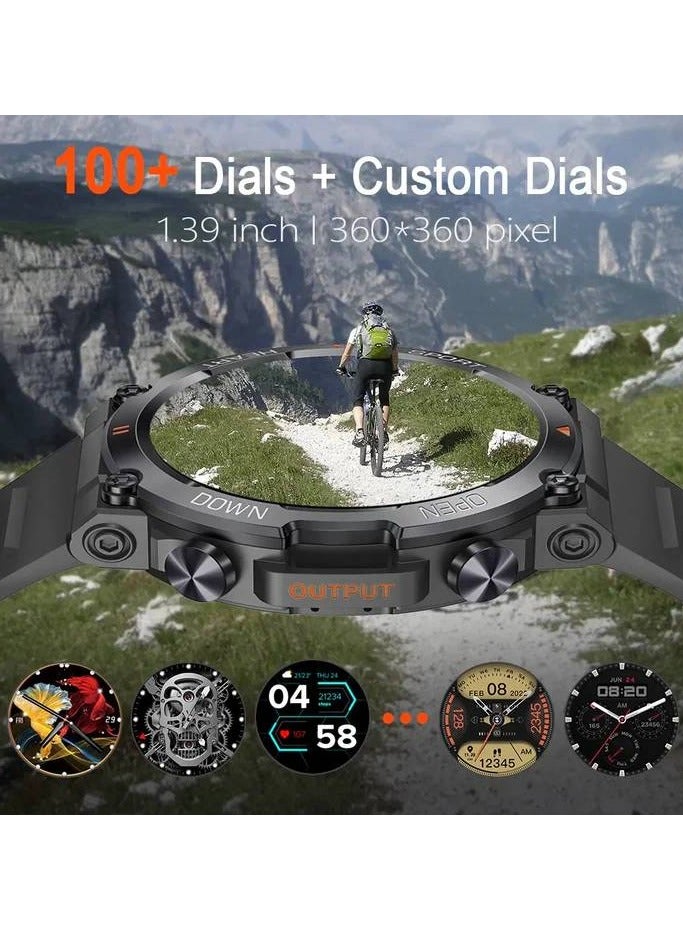 AROAQ MD56 1.39 Inch HD Bluetooth Call Smart Watch Men Sports Fitness Tracker Heart Monitor 400mAh Smartwatch For Android IOS - Image 5