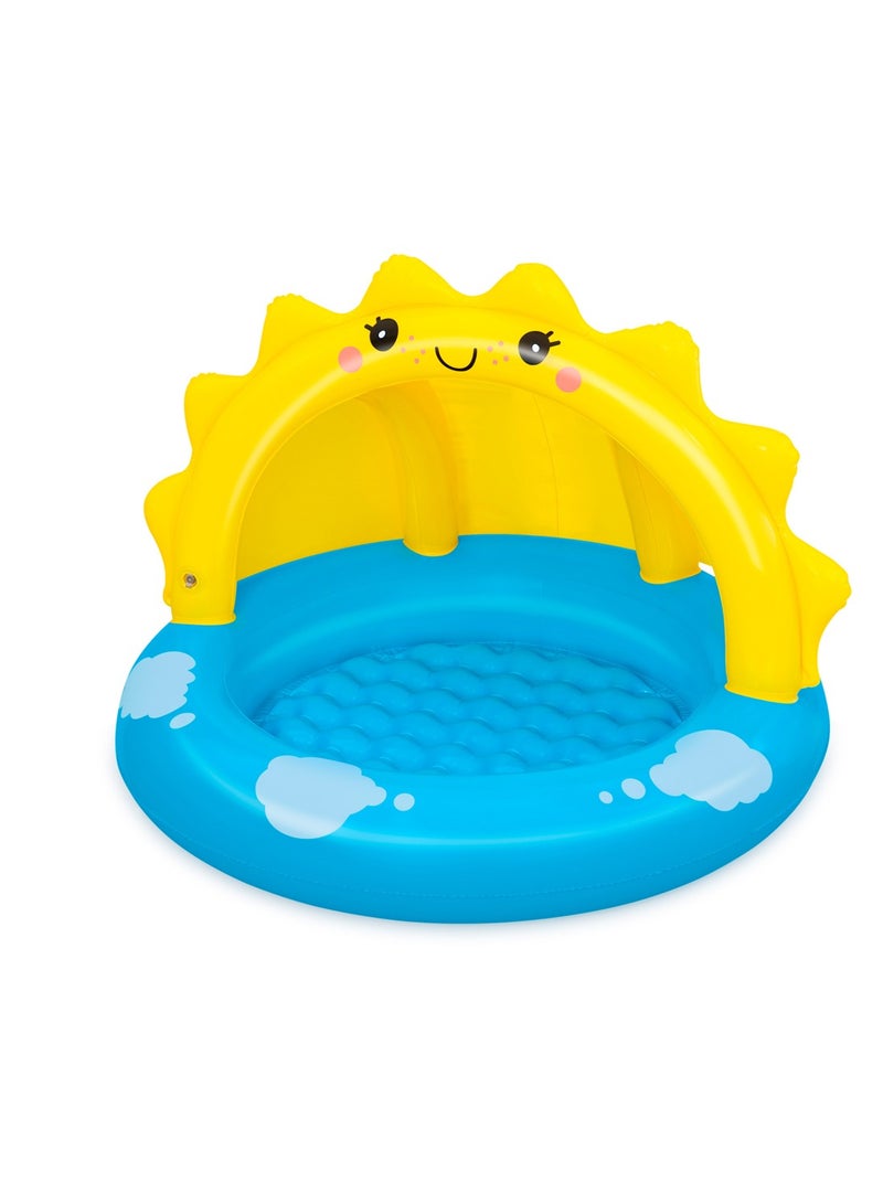 Bestway "Kids' mini pool with a sun-shaped canopy.        "