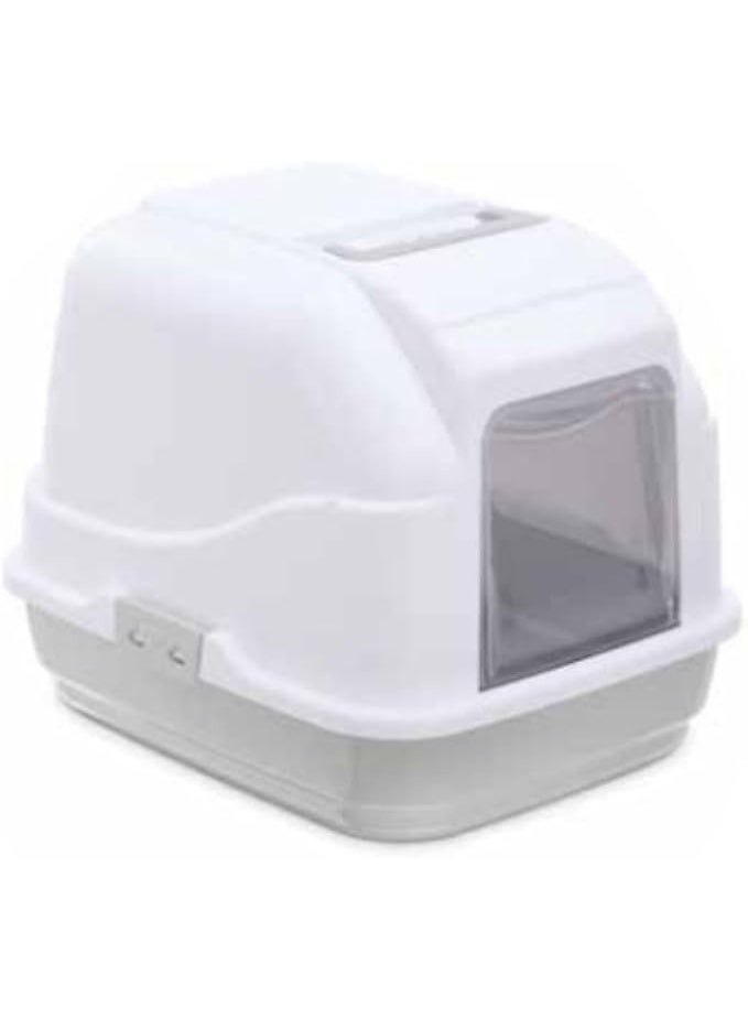 IMAC Cat - Hooded Cat Toilets - 50 x 40 x 40cm[Color - Grey] Cat - Hooded Cat Toilets - 50 x 40 x 40cm[Color - Grey] - Image 1