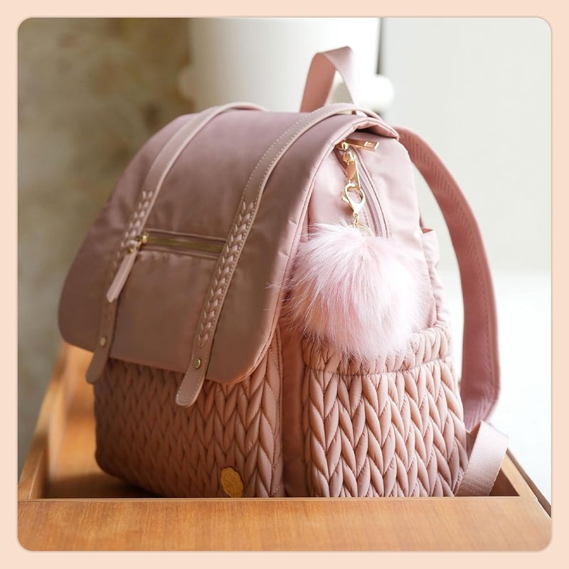 SEWBOO Diaper Bag Backpack Large Capacity Convertible Travel Back Pack Waterproof Baby Bag for Mom and Girl - Image 5