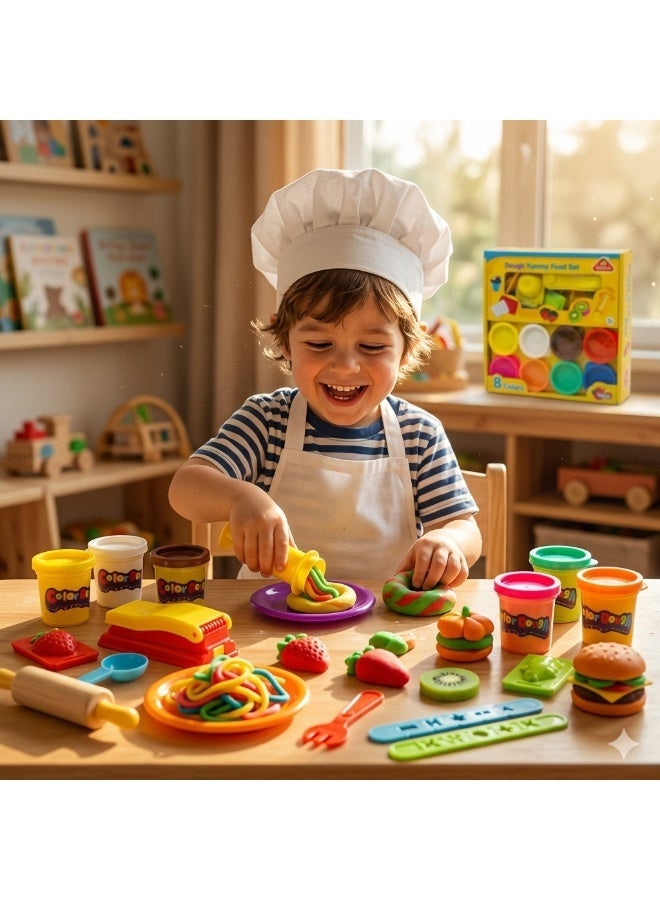 بايبيل طقم عجينة تشكيل الطعام للأطفال بيبيل 🍞🌭 | عجينة غير سامة + أدوات تشكيل كاملة | 3 سنوات فأكثر - Image 2