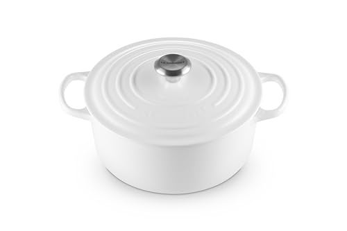 Le Creuset Le Creuset Enameled Cast Iron Signature Round Dutch Oven 55 qt White 