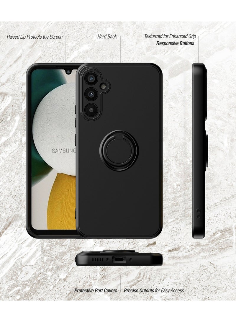 تنطبق على سامسونج غالاكسي A26 5G حالة الهاتف المحمول ، سيليكون السائل مرنة حافة الصفر مقاومة للصدمات دعم عصابة المغناطيس السيارات تنطبق على سامسونج غالاكسي A26 5G حالة الهاتف المحمول الغطاء ، أسود - Image 4