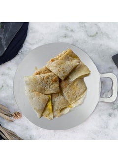 RAJ Raj Aluminium Arabic Tawa Fry Pan Frying Pan, 35cm, RAAT35, Suitable for Dosa, Crepe, Pancake, Omellete, Chapati, Roti, Paratha - Grey  - Image 5
