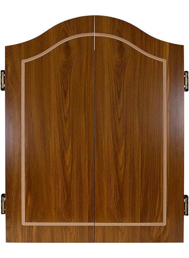 Harrows JE14 Unisex Adult Complete Choice Wooden Cabinet Dart Set - Brown, 64 cm - Image 4