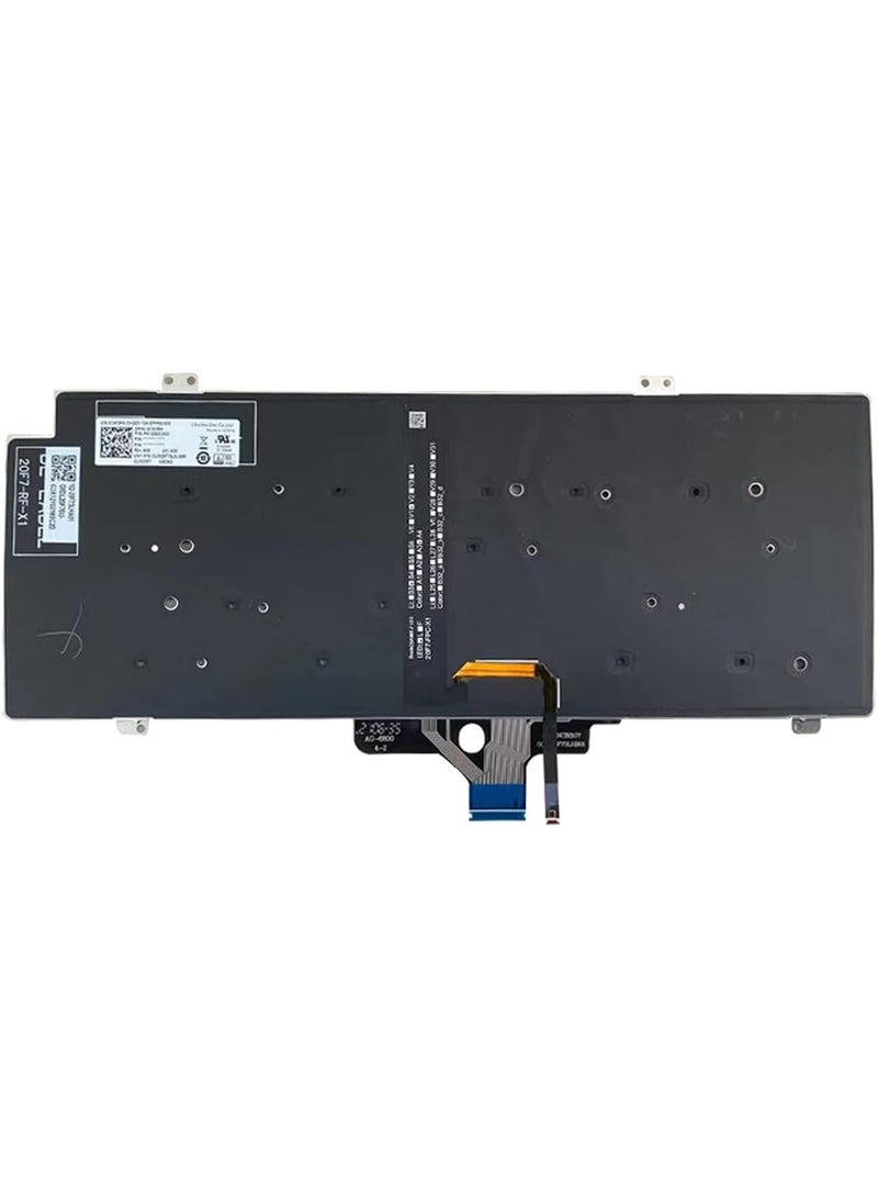 Replacement Keyboard for Dell Latitude 5420 5421 5430 5431 5440 7420 7430 7520 7530 3440 E3440, Precision 3470 3480 Series Laptop with Backlit Keyboard US Layout Key MV4X8 0MV4X8 - Image 2