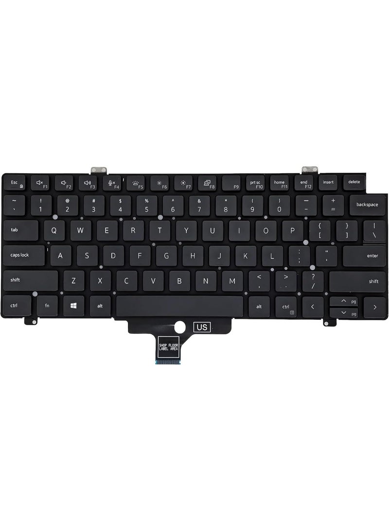 Replacement Keyboard for Dell Latitude 5420 5421 5430 5431 5440 7420 7430 7520 7530 3440 E3440, Precision 3470 3480 Series Laptop with Backlit Keyboard US Layout Key MV4X8 0MV4X8 - Image 1