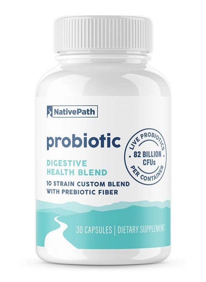 NativePath Daily Probiotic 82 Billion CFUs 10-Strains, 30 Count  - Image 1