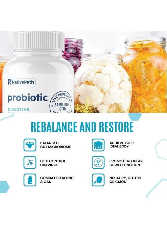 NativePath Daily Probiotic 82 Billion CFUs 10-Strains, 30 Count  - Image 5