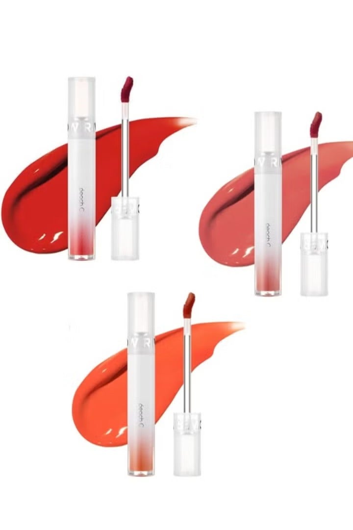 peach bands Korean River Glow Lip Tint in Cherry Peach C 01 + Let's Grape 03 + Breeze Fig 04