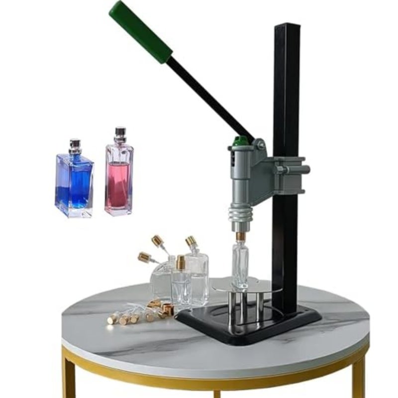 Manual Perfume Capping Machine, 13-15MM Professional Crimping Capping Tools, Stainless Press Capping Machine, Height Adjustable Bottle Crimping Machine, Perfume Sealing Tool for Perfume Bottles - Image 1