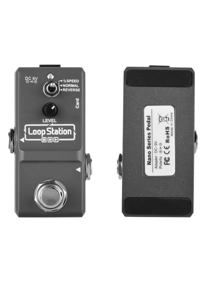 Thoraya - ammoon Loop Station Mini Guitar Looper Effect Pedal 10 Minutes Recording Time 3 Working Modes True Bypass Full Metal Shell with 1GB Memory Card - Image 1