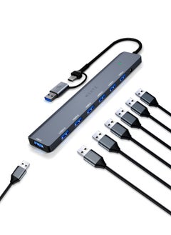 هيتز موزع USB ممتاز مزود بـ 7 منافذ USB 3.0، مما يسمح لك بتوصيل أجهزة متعددة  - Image 1