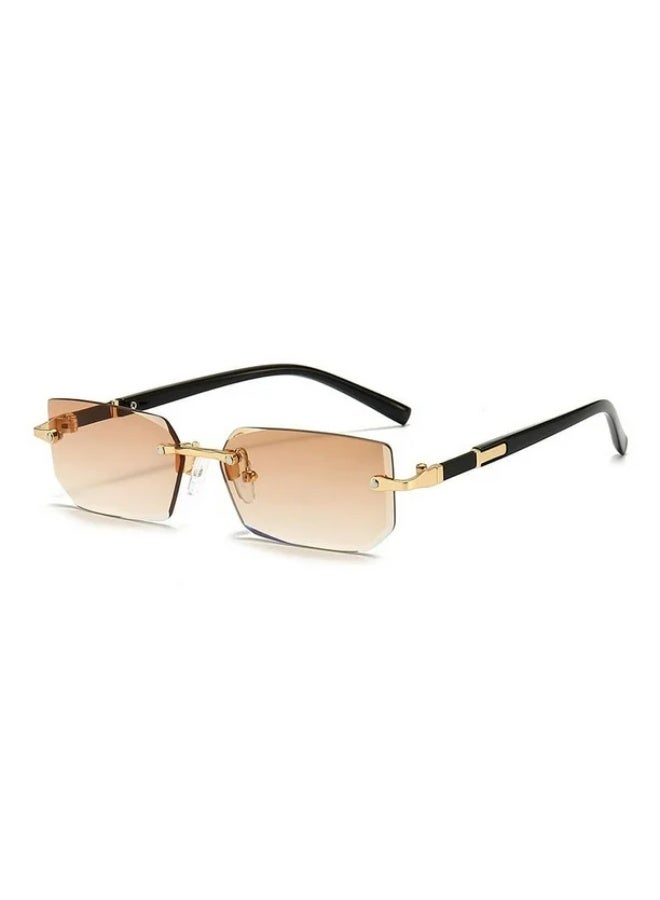POLITE New Frameless Fashion Trend Sunglass UV Protection Unisex - Image 1