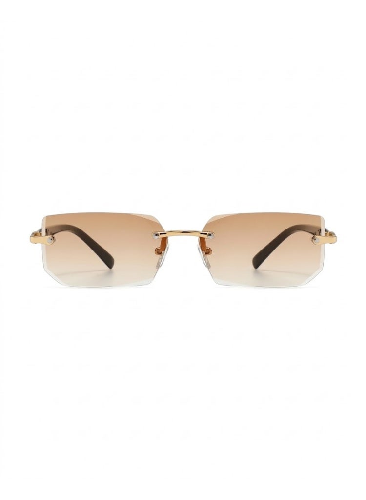 POLITE New Frameless Fashion Trend Sunglass UV Protection Unisex - Image 2