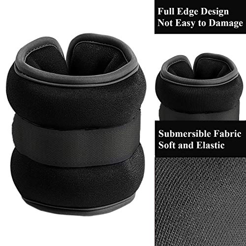 Vaupan Ankle/Wrist Weights, Small Leg Arm Hand Cuff Weights for Women Kids, Exercise Equipment with Adjustable Straps for Fitness Gym Dancing Walking Jogging Gymnastics Aerobics (1 Pair) - Image 2