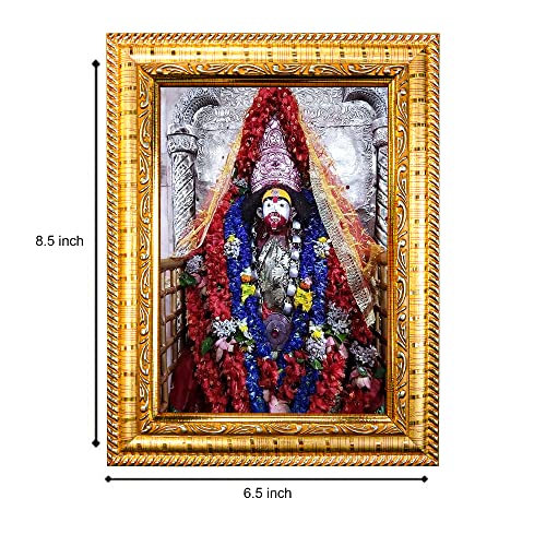 Hawai Tarapith Maa Tara Photo Frame, Size- 21x17x2cm | Engineered Wood Wall Hanging Frame | Home Decor Pooja Room Religious Frame | SFDI416GLDFRM - Image 2