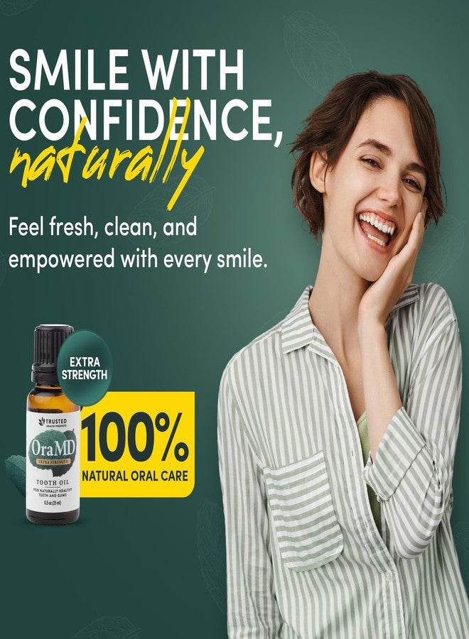 OraMD Extra Strength Tooth Oil - Healthy Gums, Fresh Breath and Helps with Sensitive Teeth - All-Natural Solution Better Than Mouthwash (3-Pack) - Image 2